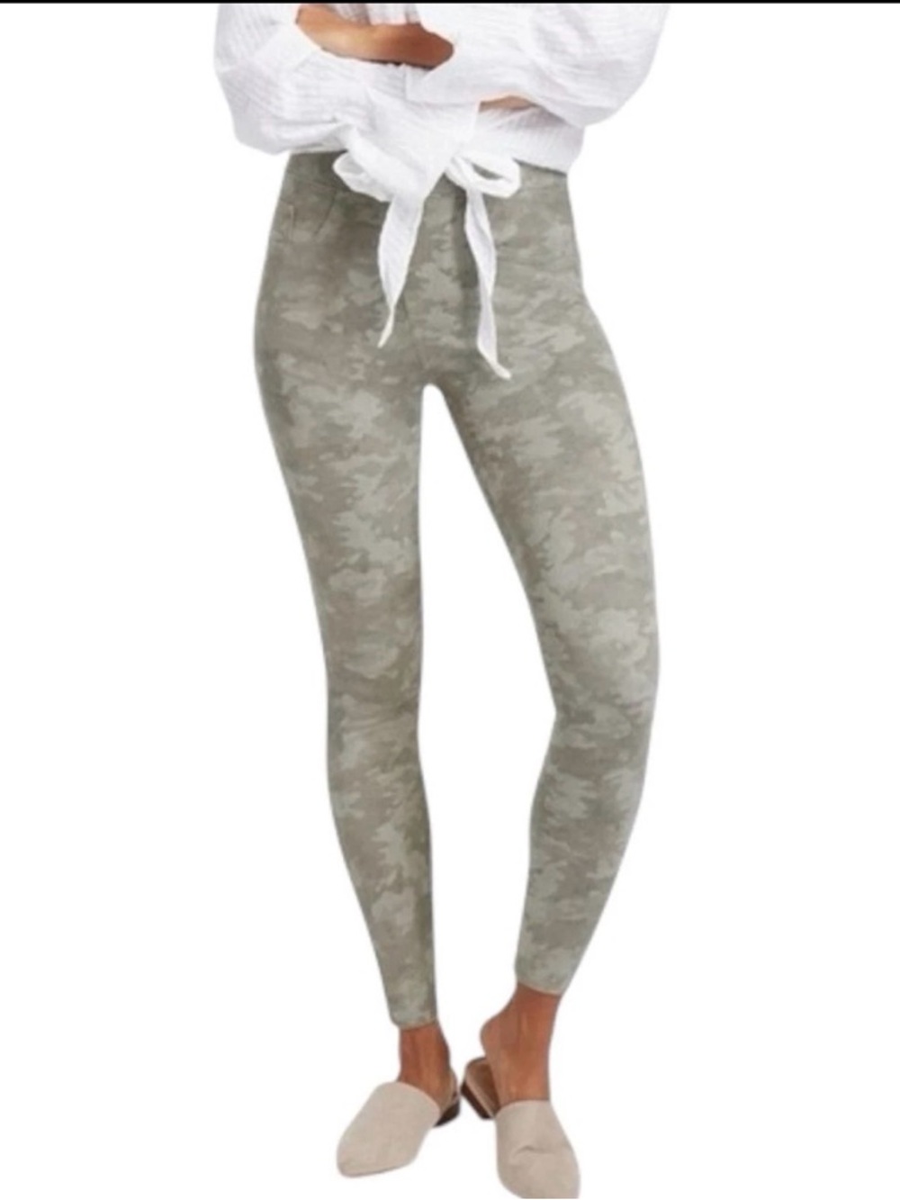 Spanx Jean-ish Camo Ankle Leggings.